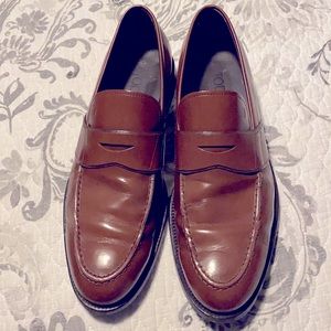 Tod’s famous Italian made penny loafers.